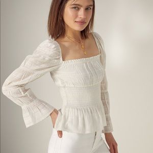 Aritzia Wilfred Fable blouse xs white